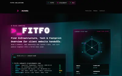 FITFO website preview