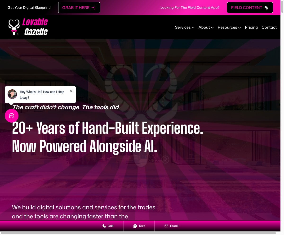 Lovable Gazelle: 20+ Years of Hand-Built Experience, Now Powered Alongside AI